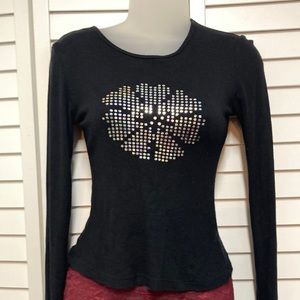 Soft & Stretchy Energie Blingy Long Sleeve Top. Rayon/Lycra Medium